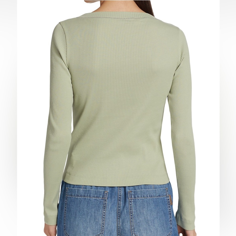 Brunello Cucinelli Ribbed Long Sleeve Tee - Picture 2 of 11
